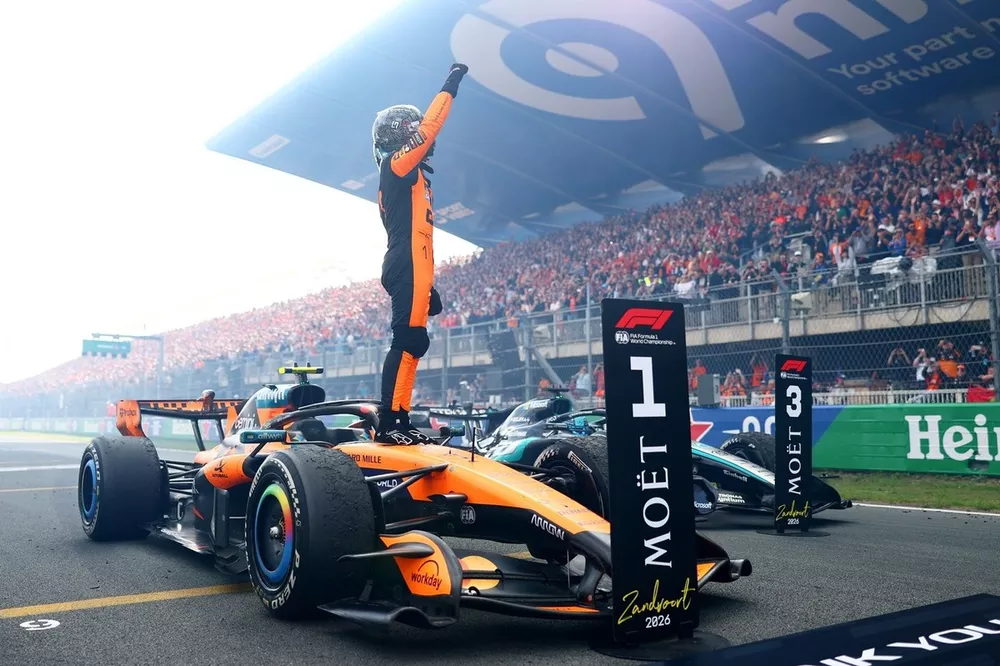 Norris vence GP da Holanda; Verstappen bate e Bortoleto termina em 13º